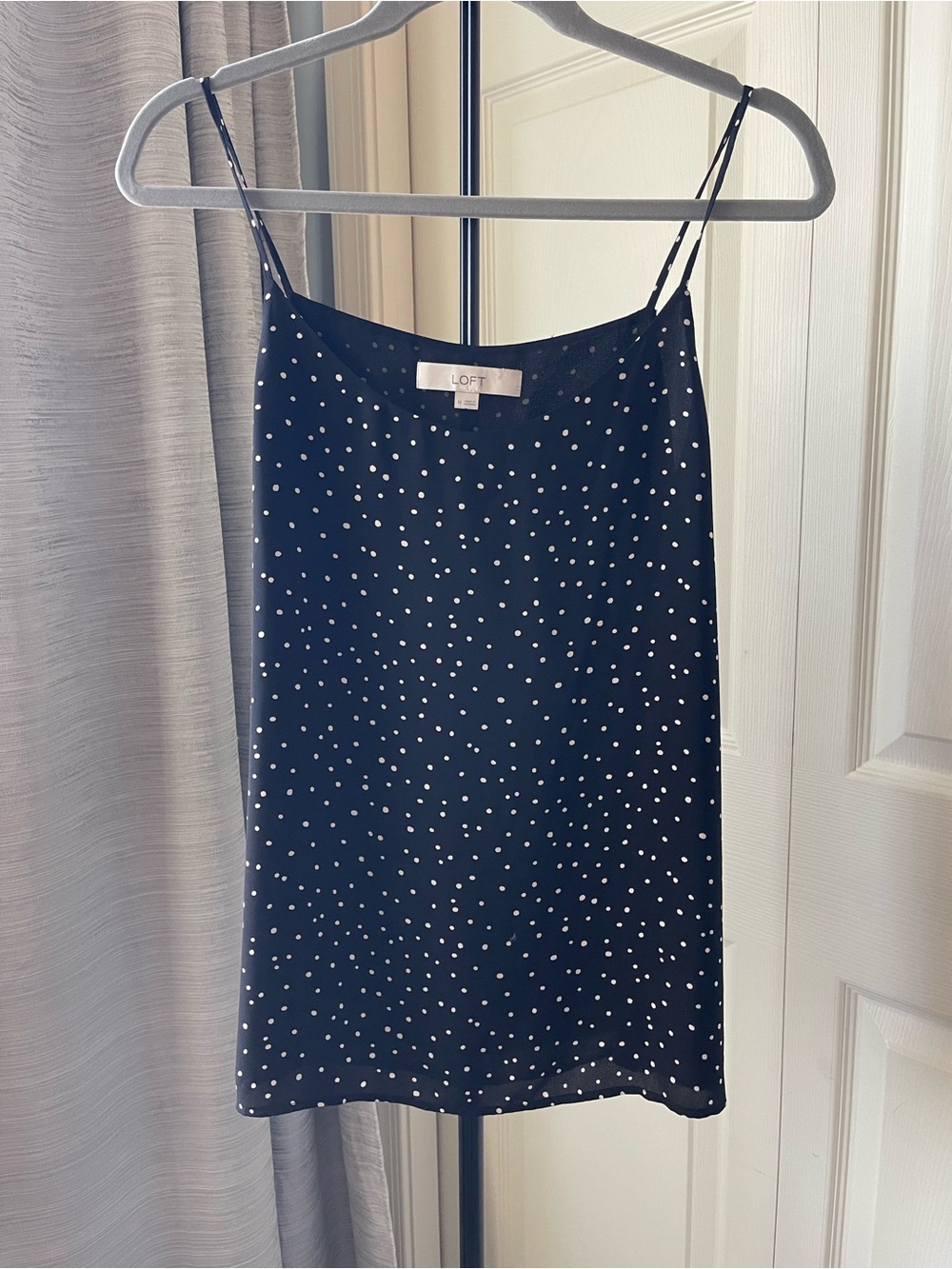 LOFT Black Polka Dot Cami/Tank
